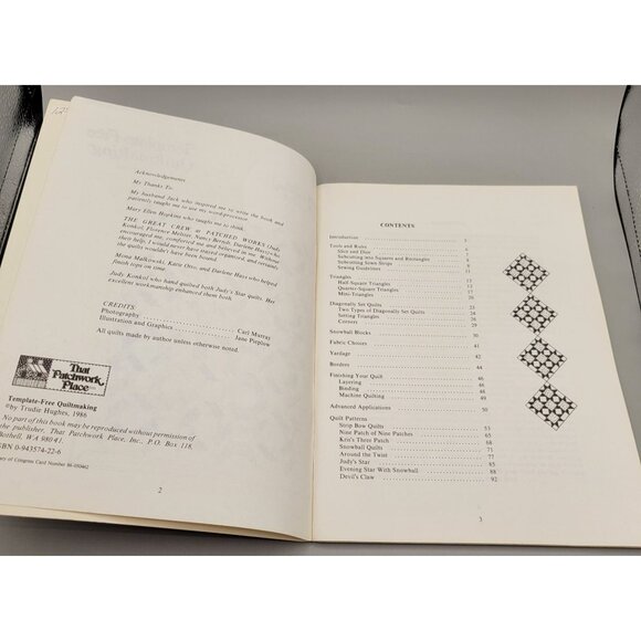 Template-Free Quiltmaking Pattern Book by Trudie Hughes Multiple Patterns B-86 - Picture 5 of 10